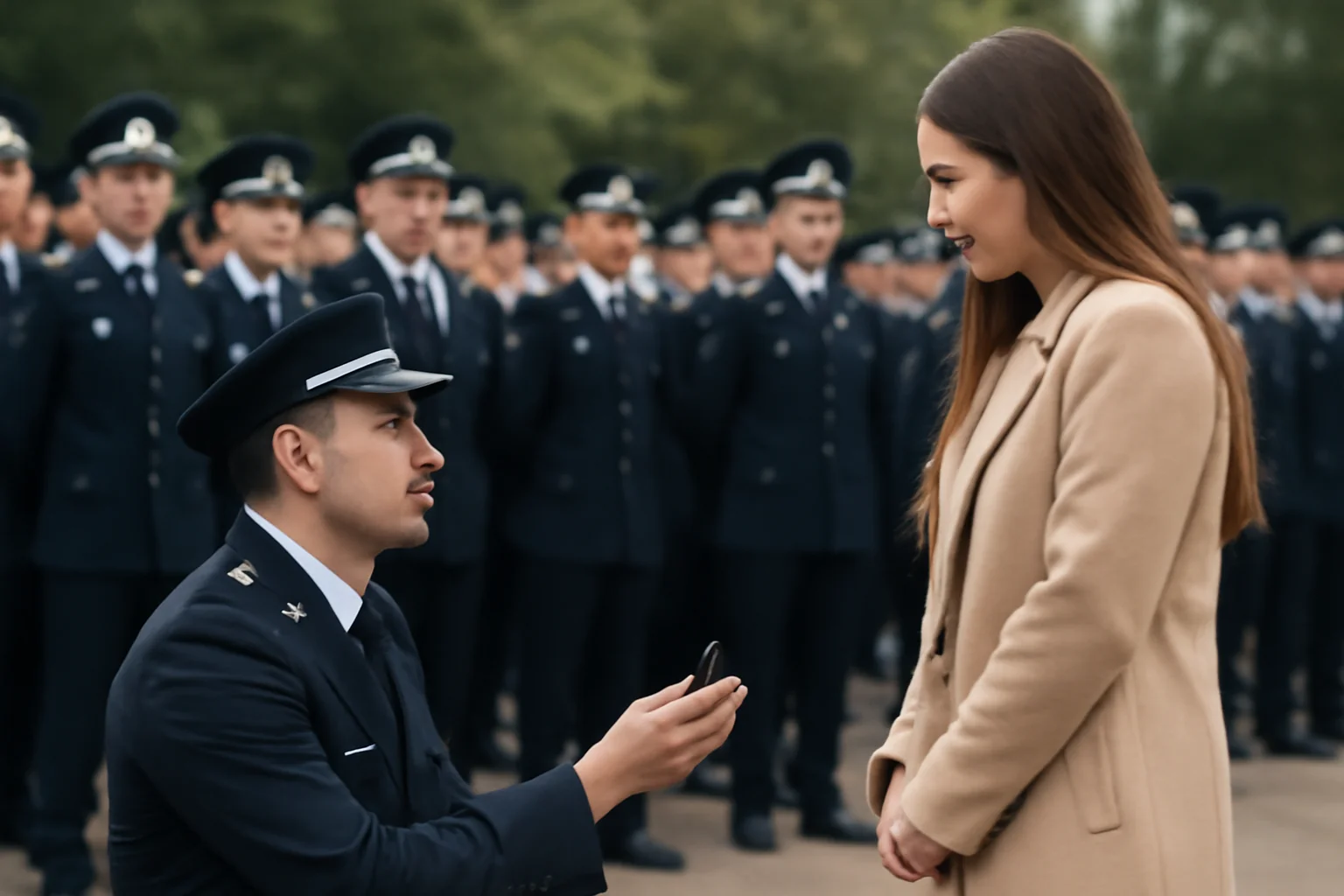 VIDEO. Aproape 300 de tineri polițiști și-au depus jurământul la Cluj – moment emoționant, cu declarație de iubire și cerere de căsătorie