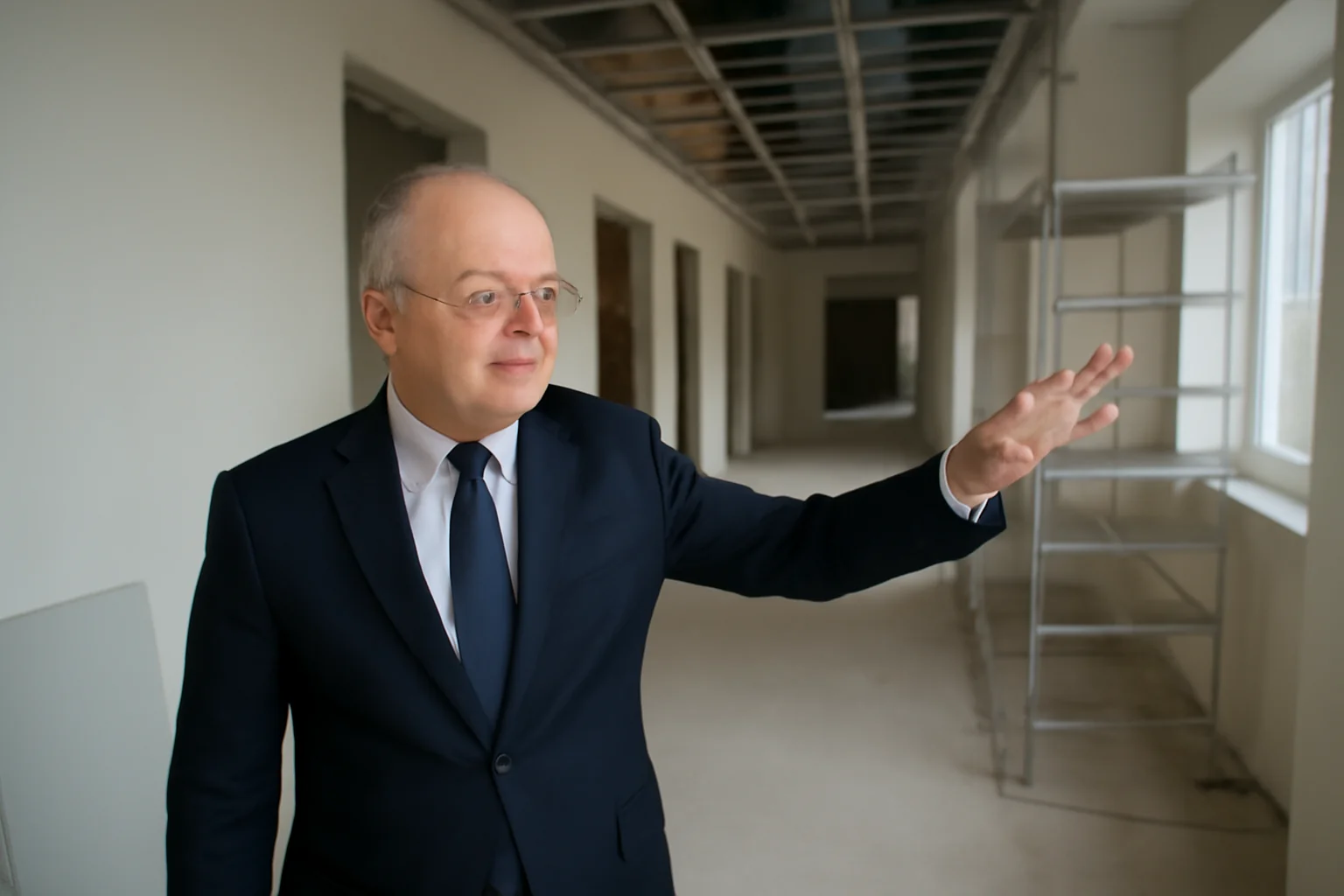 VIDEO. Emil Boc marchează ziua sa verificând lucrările la Școala Ioan Bob din Cluj-Napoca pentru un nou an școlar sigur și modern
