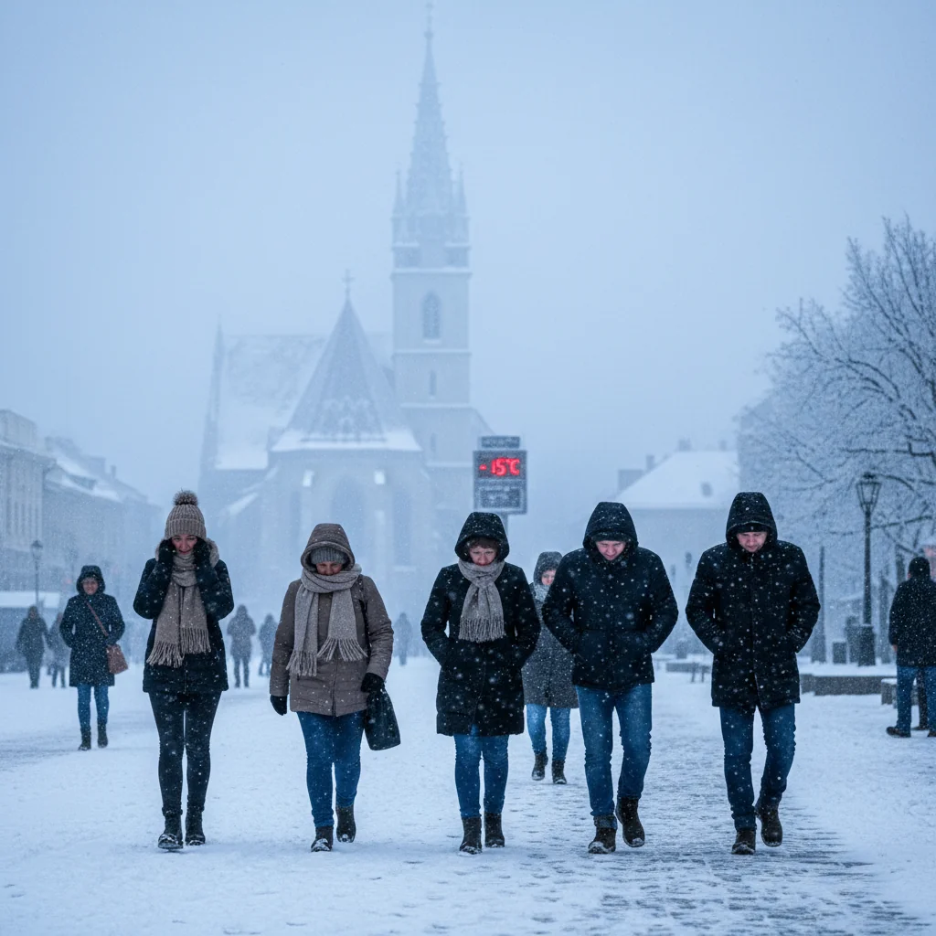 Vreme deosebit de rece la Cluj-Napoca pe 11 ianuarie 2026, cu avertizări privind temperaturile scăzute