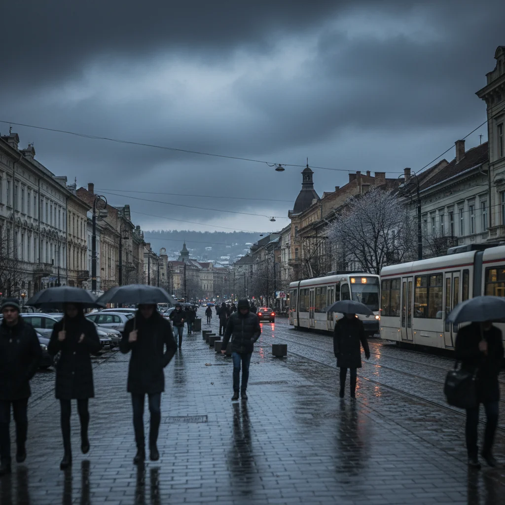 Vreme dificilă de Bobotează la Cluj-Napoca: ploaie, cer închis și risc de polei pe 6 ianuarie 2026