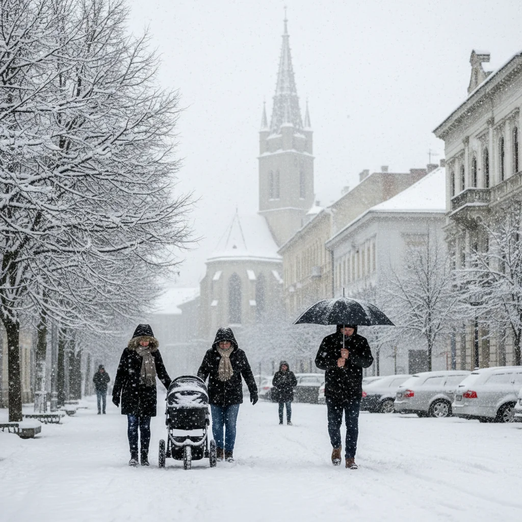 Vreme rece și ninsori sporadice anunțate la Cluj-Napoca pe 2 ianuarie 2026