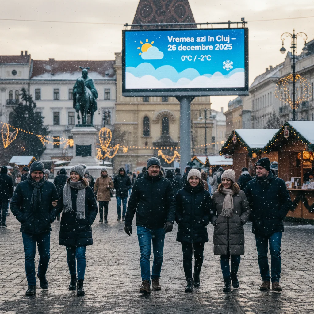 Vremea azi în Cluj – 26 decembrie 2025