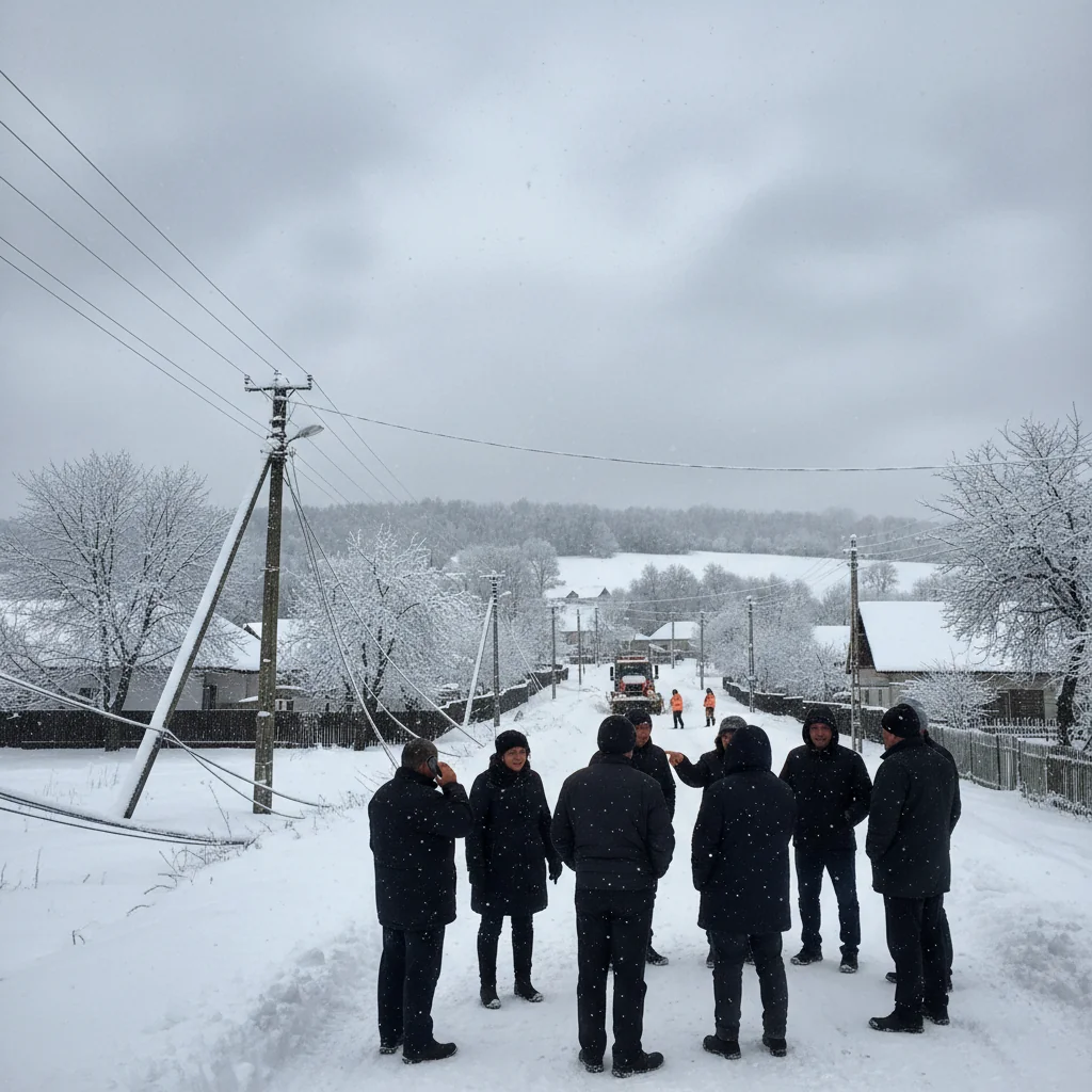 Zeci de localități din județul Cluj rămân fără curent ore întregi din cauza ninsorii. Situația afectează și Cluj-Napoca